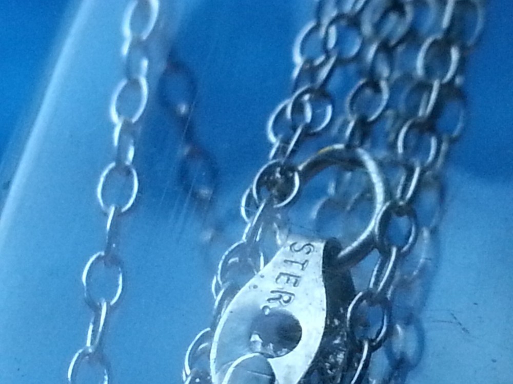 LOCKET Silver 925 Necklace Solid Perfume Stephen VINTAGE UNUSED