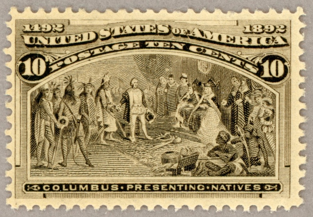 US Scott#237 Mint NH VF 1893 10c Columbian, sharp impression
