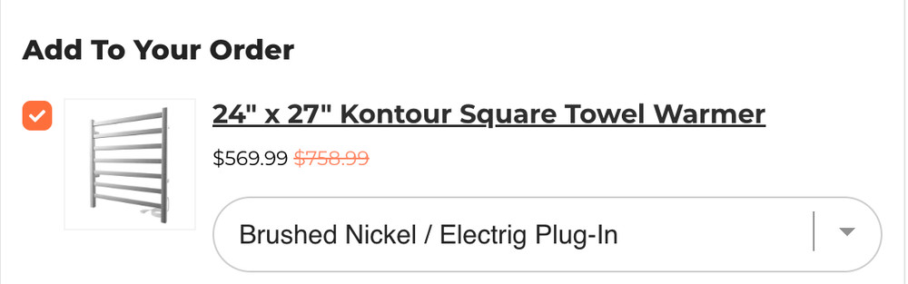NEW Kontour Plug-in Towel Warmer