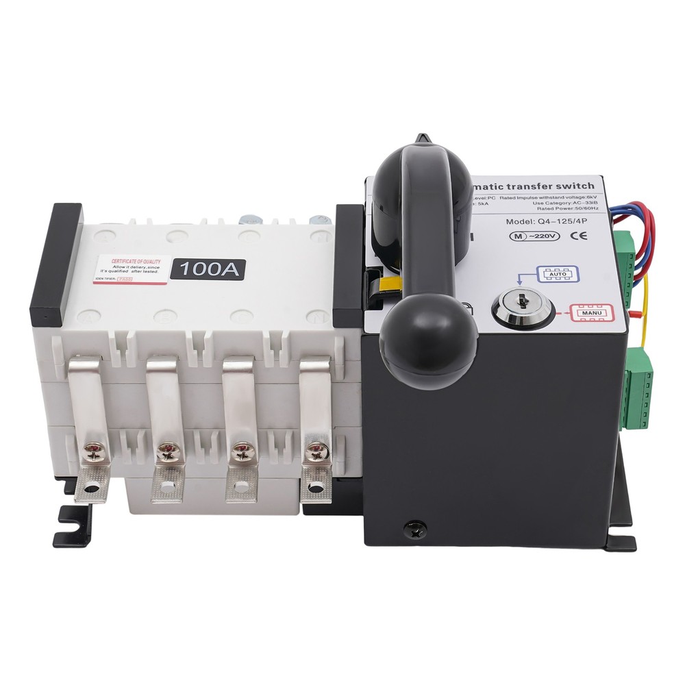 100A/4P Dual Power Automatic Transfer Switch Isolation Type Generator Converter