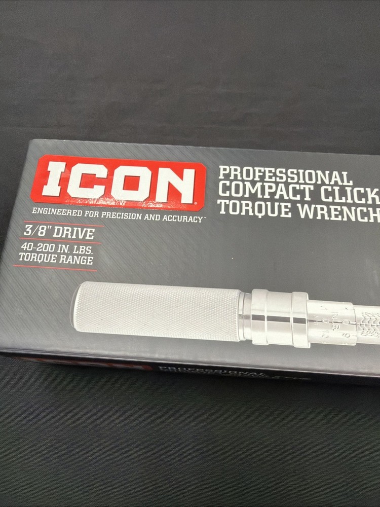 Icon Professional Compact Click Type Torque Wrench TW38-200