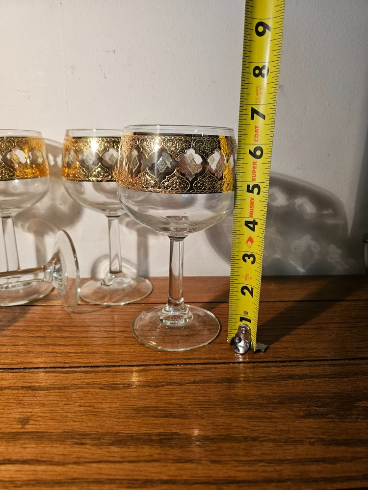 VINTAGE SET OF 6 ARCOROC STEMWARE GOBLETS(VELENCIA PATTERN)