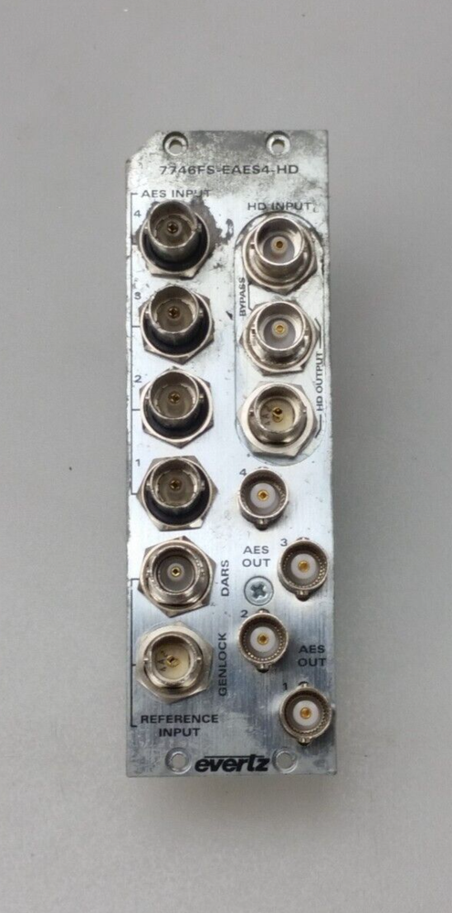 Evertz Back Panel 7746FS-EAES4-HD