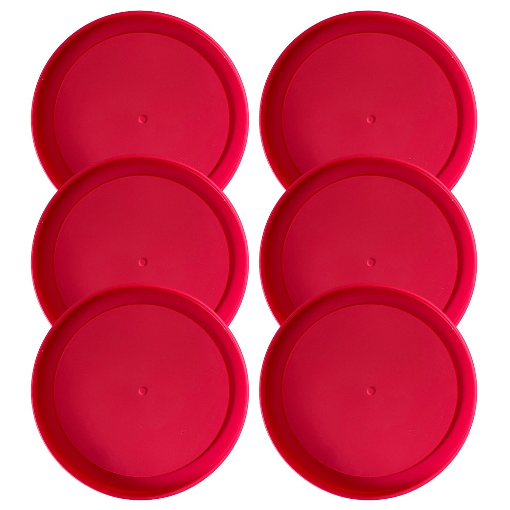 6 Replacement Lids Covers for Pyrex 2-Cup Glass Containers, 5-Inch 7200-PC RED