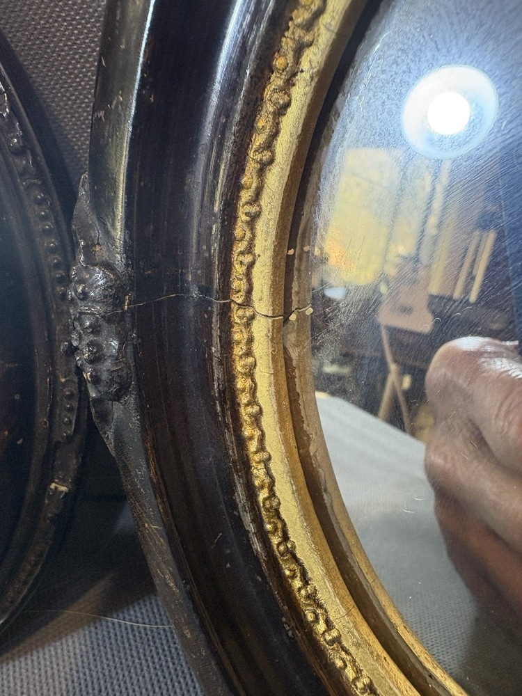 Two small Victorian mirrors