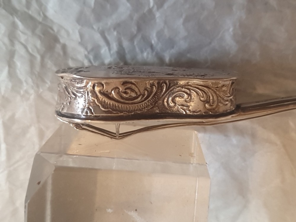 Antique 1903 Barr Moering London Import Hanau Solid Silver Cello/Guitar Pill Box