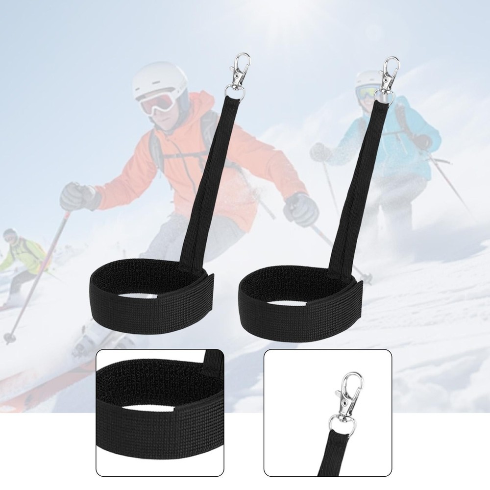 2Pcs Ski Glove Straps Glove Leash Wrist Strap Wrist Leash