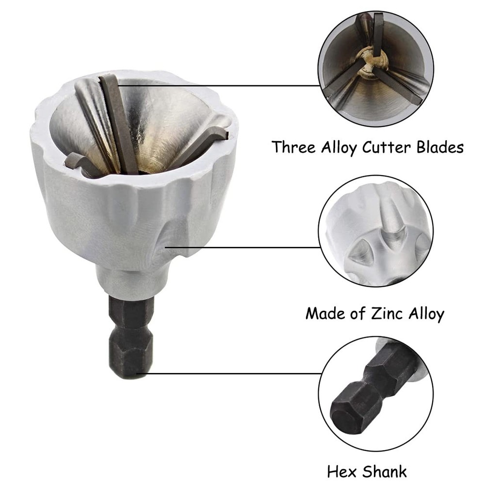 SeonFook Deburring External Chamfer Tool Bolt Thread Repair Screw Burr...