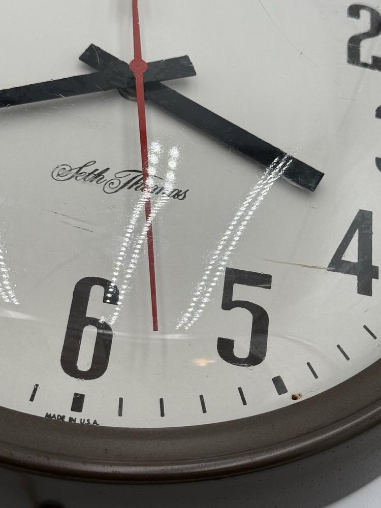 Vintage Seth Thomas by Talley School Office Clock