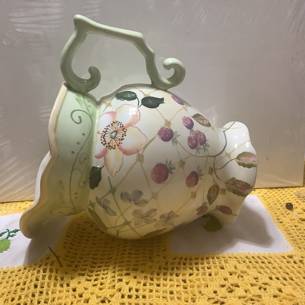 Tracery Porter Floral Pitcher