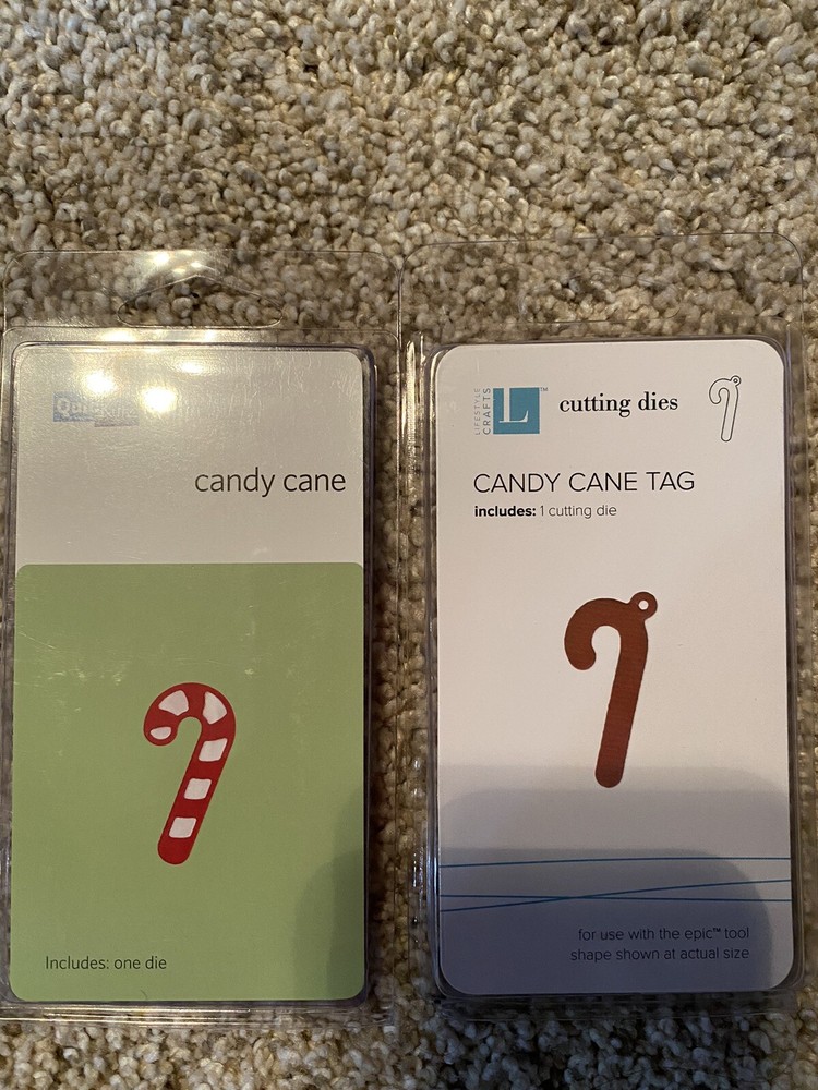 QuicKutz Die 2X2 2 - Candy Canes ~ NIP