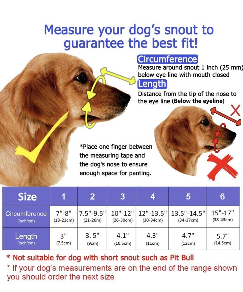 Barkless Dog Muzzle Soft Basket Silicone Prevent Biting Chewing Barking Size 2