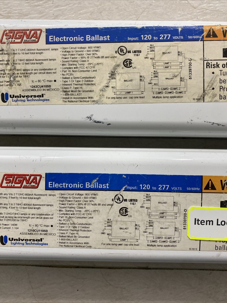 SIGNA ELECTRONIC BALLAST ESB216-12