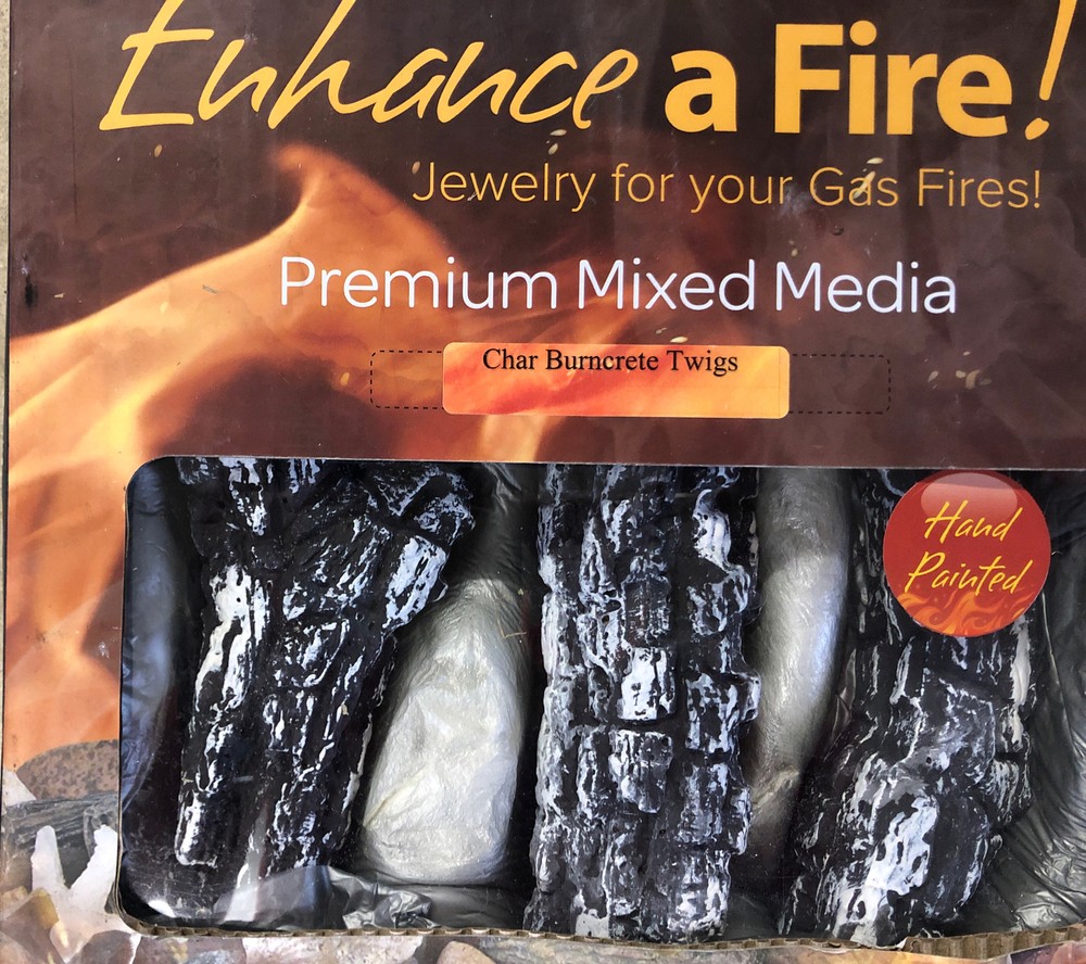 Enhance A Fire Char Burncrete Twigs