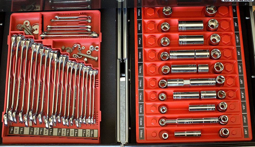 Wrench Organizer - Red