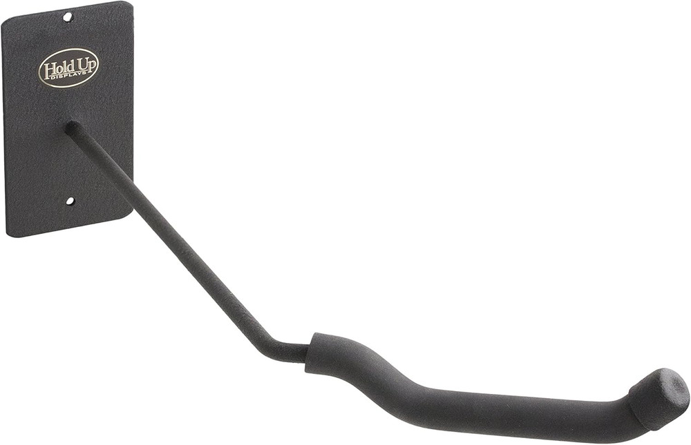 Angled Compound Bow Hanger for Slatwall Display Left Facing Archery Holder Wall