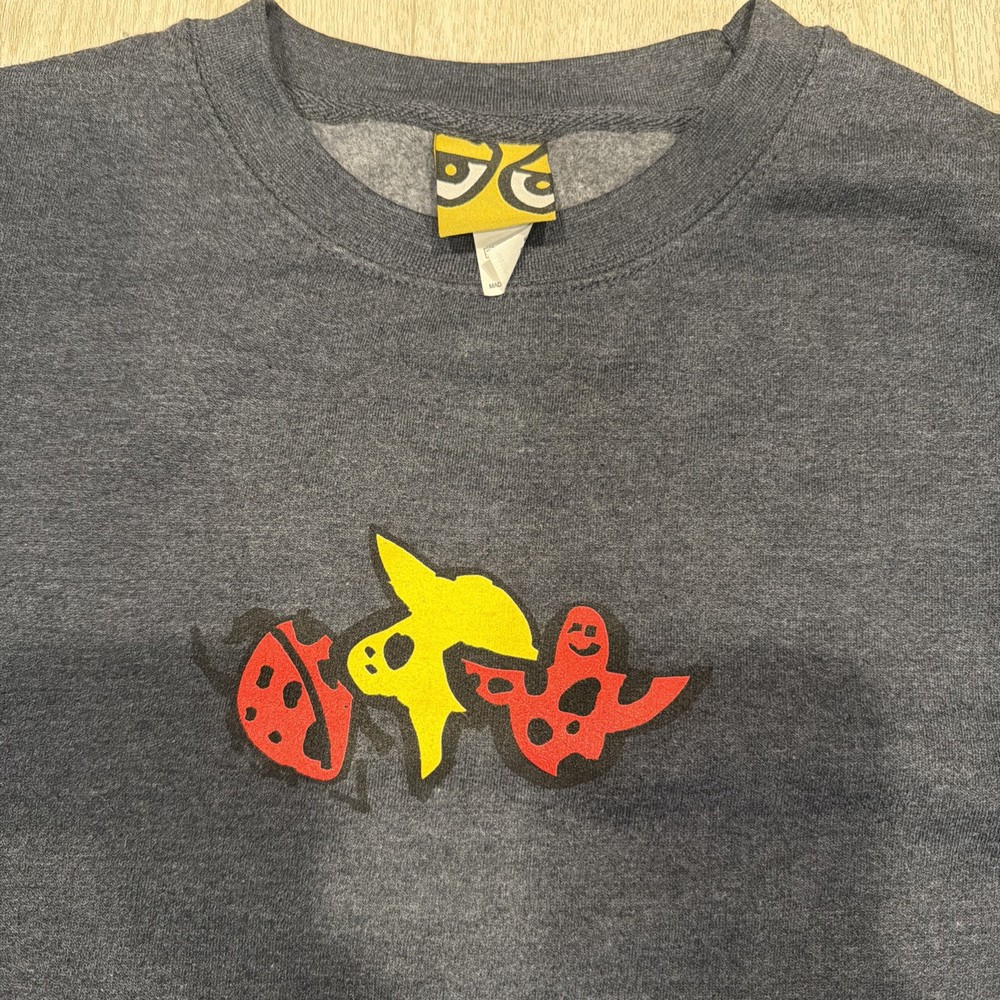 Krooked Ladybug Classic Crew Sweatshirt - LARGE Navy Heather