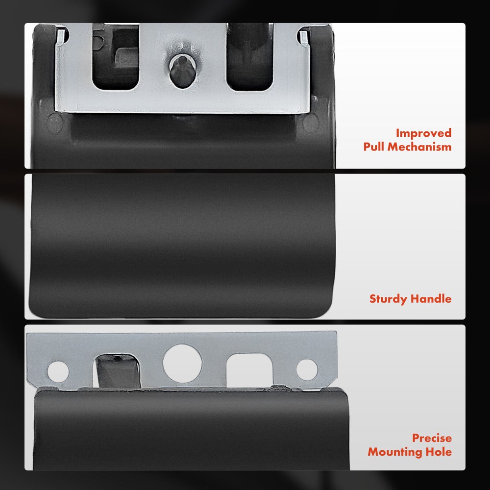 Rear Driver Black Interior Door Handle for Ford E-150 E-350 Econoline Aerostar