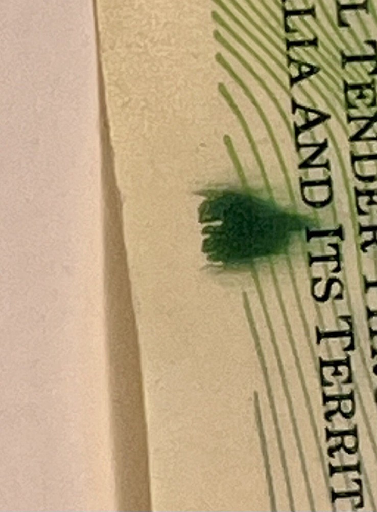 Very Rare,Print Error 1999 $100 Note , MacFarlane/Evans Print Error .