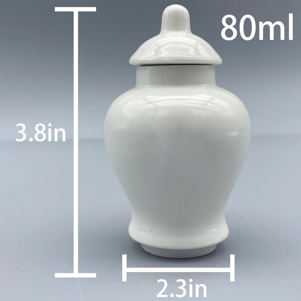 Ceramic Mini Urn for Chicago Cubs Baseball Theme, Custom Text