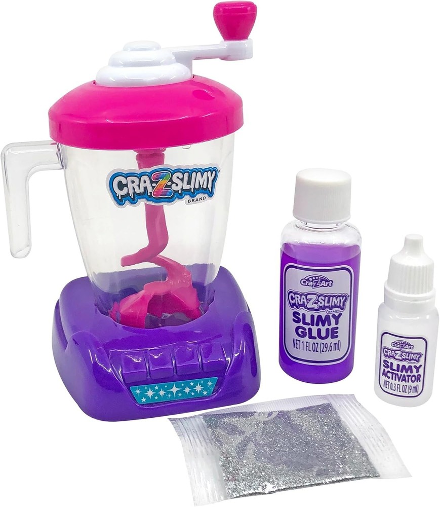 Compact Craz-Slimy Slime Mixing Station - Includes Glue and Crank Function