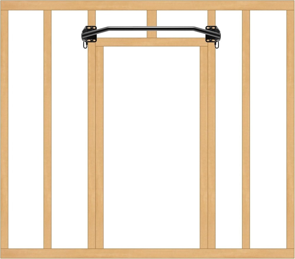 Heavy Duty Wall Mounted Pull Up Bar - 440lb Capacity for Home Workouts