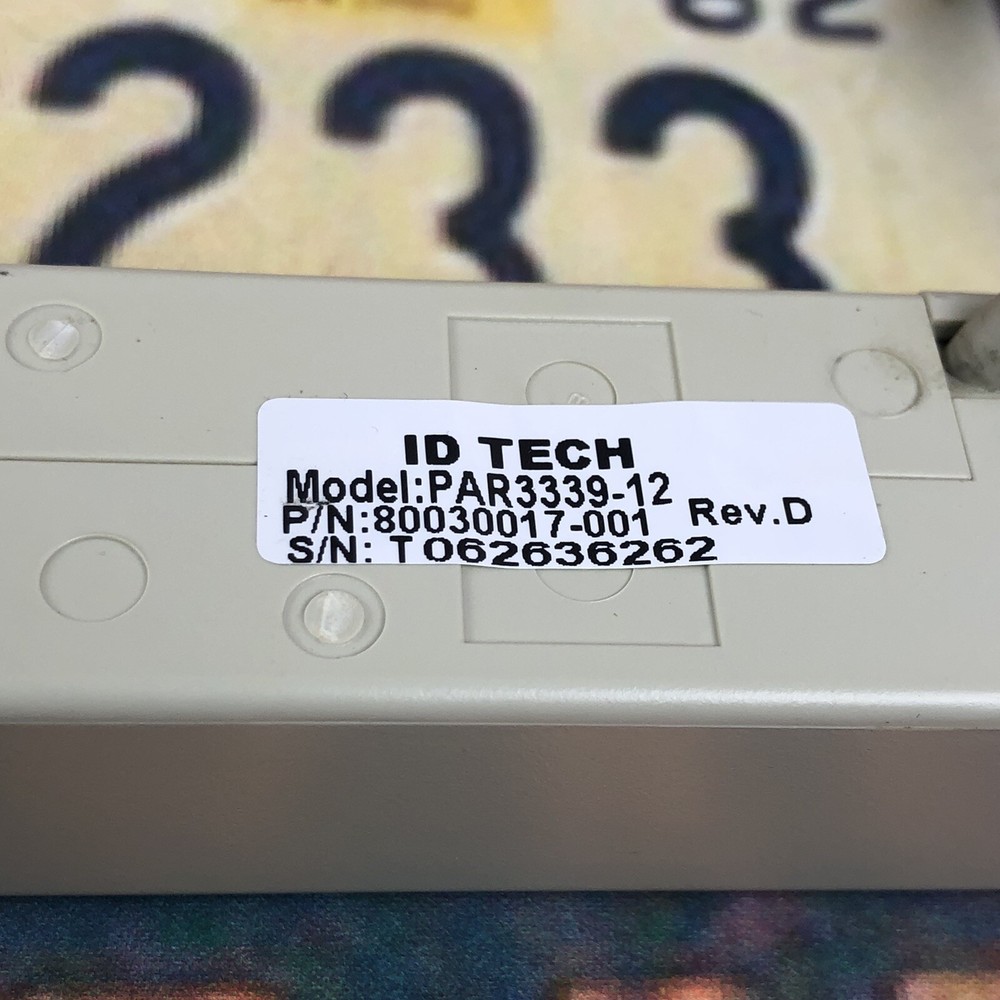 PAR3339-12U - ID Tech MiniMag Card Reader - Beige