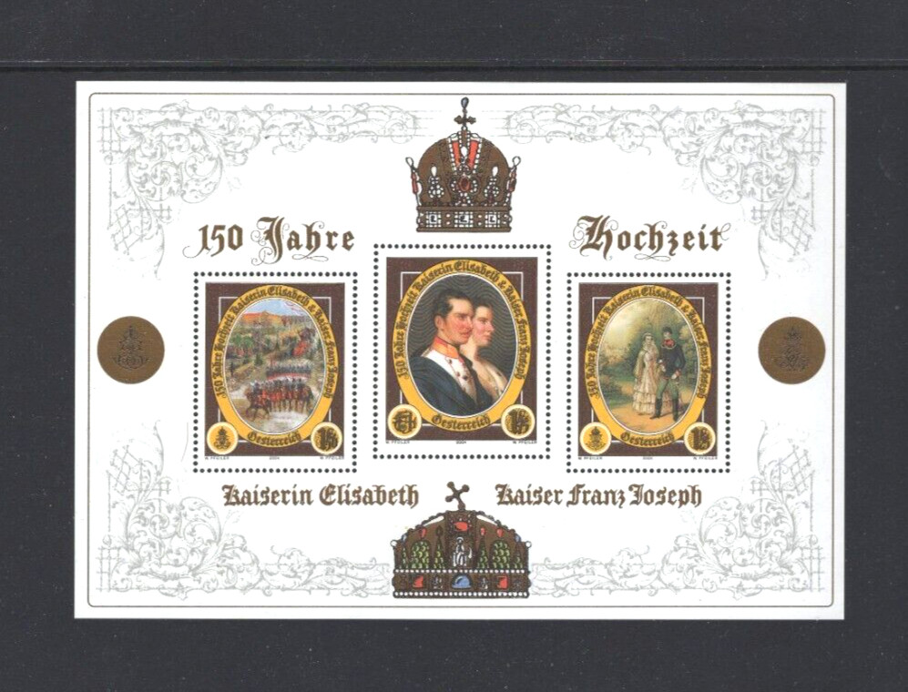 Austria Sc 1952 MNH Royal Wedding   Compare!