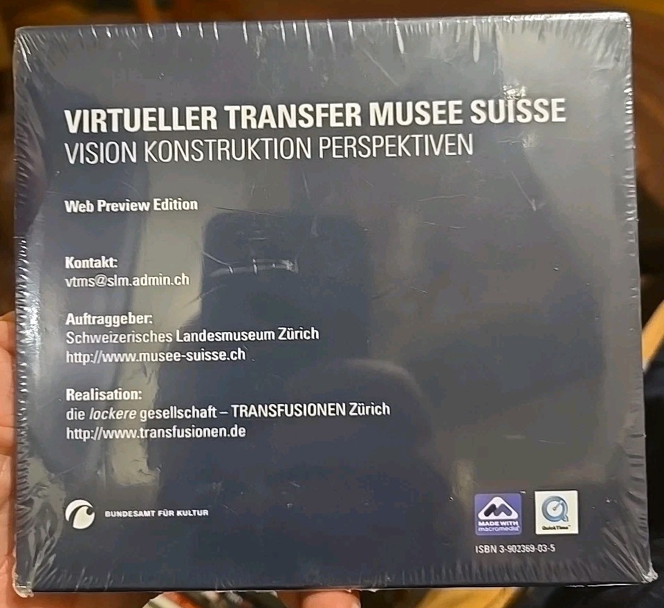 Virtueller Transfer Musee Suisse, Vision Konstruktion Perspektiven, Web Preview