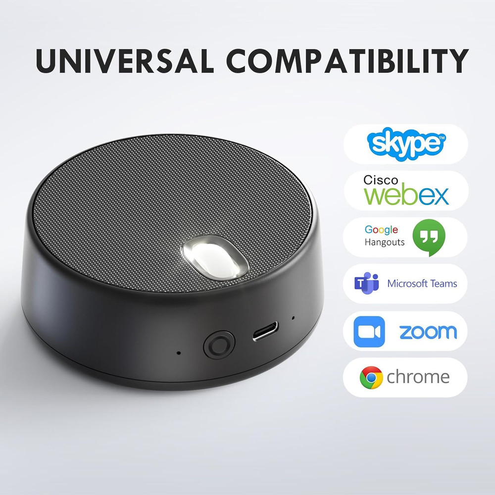 USB Computer Speakers, PC Speaker with Microphone, 2 Sound Modes, Laptop Speaker