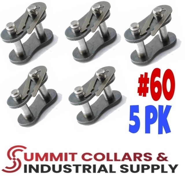 (5) #60 Roller Chain Connecting Links