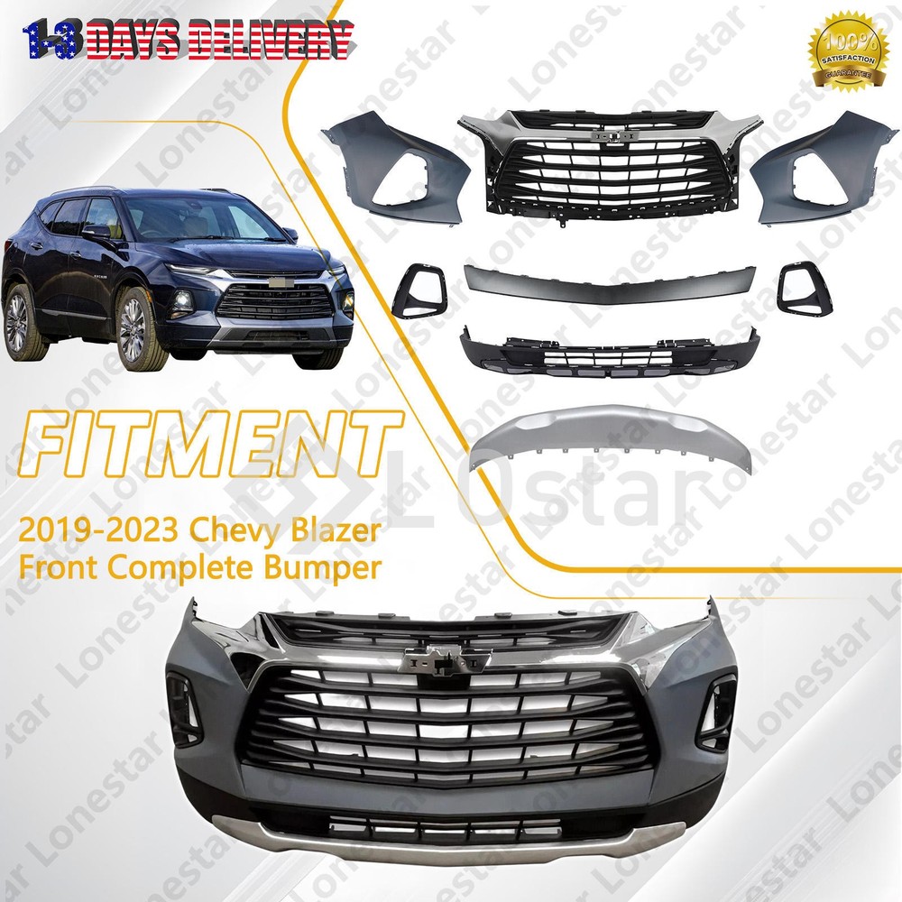 Fit For 2019-2023  CHEVY BLAZER LT Front Bumper assembly Complete.