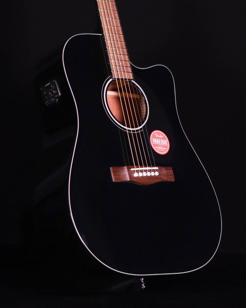 Fender CD-60SCE Dreadnought, Walnut FB, Black