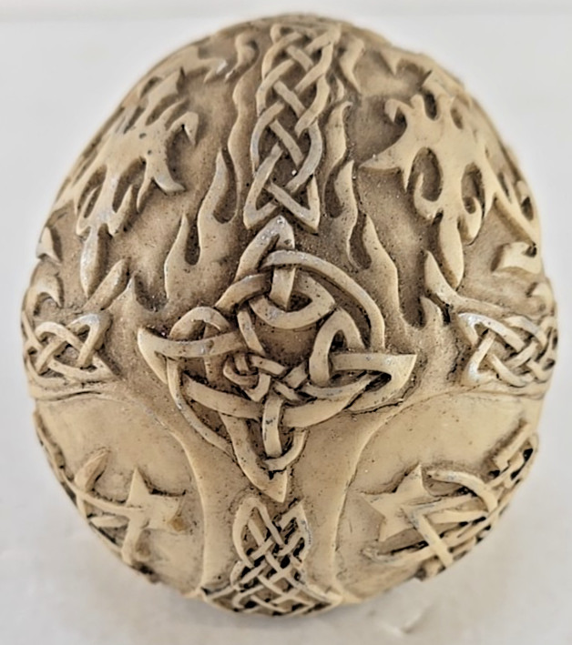 Resin Celtic Skull about 3"x3"