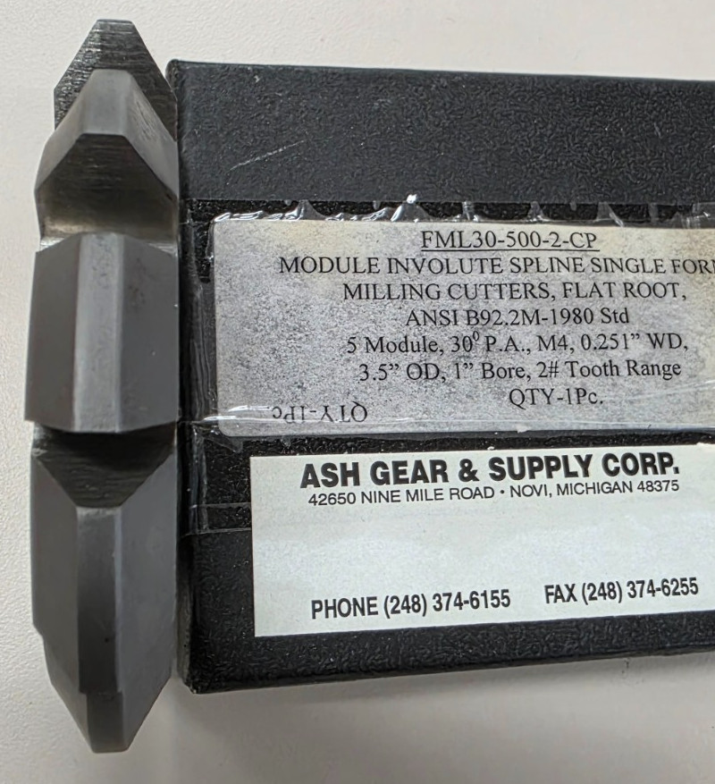 Involute Gear Cutter 5Module 30°PA #2