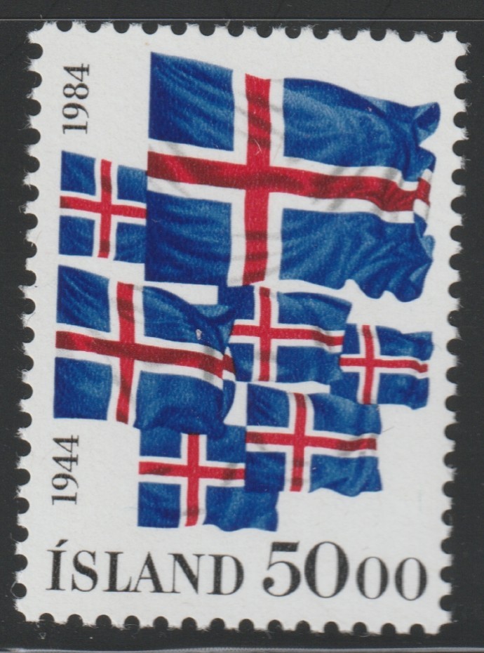 Iceland    1984    Sc # 591   Flags   MNH   OG