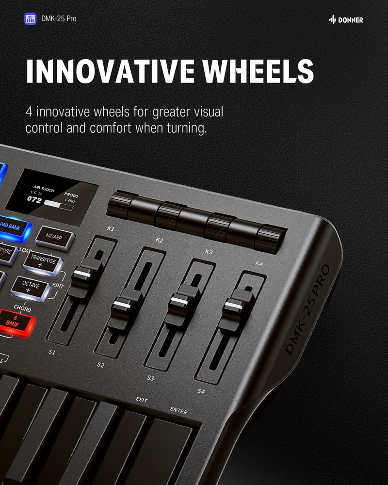 Donner DMK-25 Pro MIDI Keyboard Controller