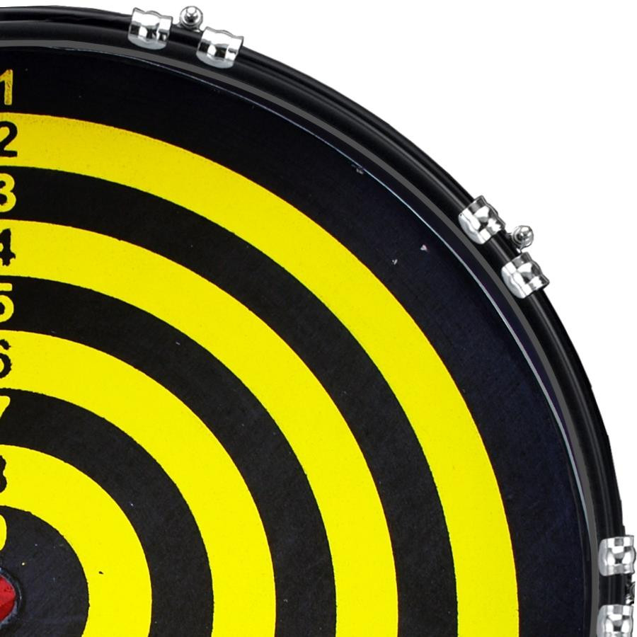 20" Custom Bass Kick Drum Front Head Graphic Graphical Target 2