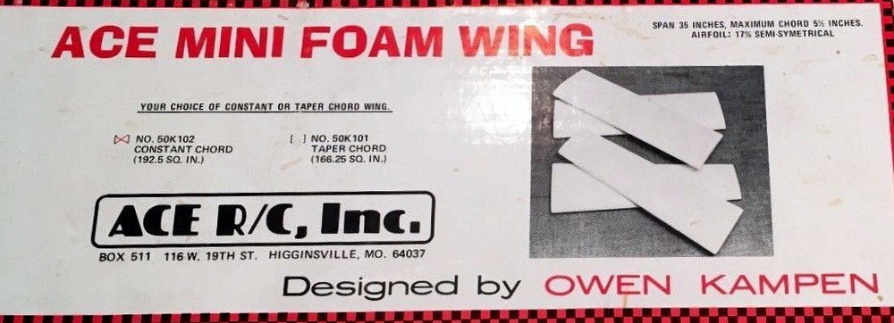 SIMPLE CITABRIA RC PLAN + CONSTRUCTION ARTICLE for Ace Foam Wing Model Airplane