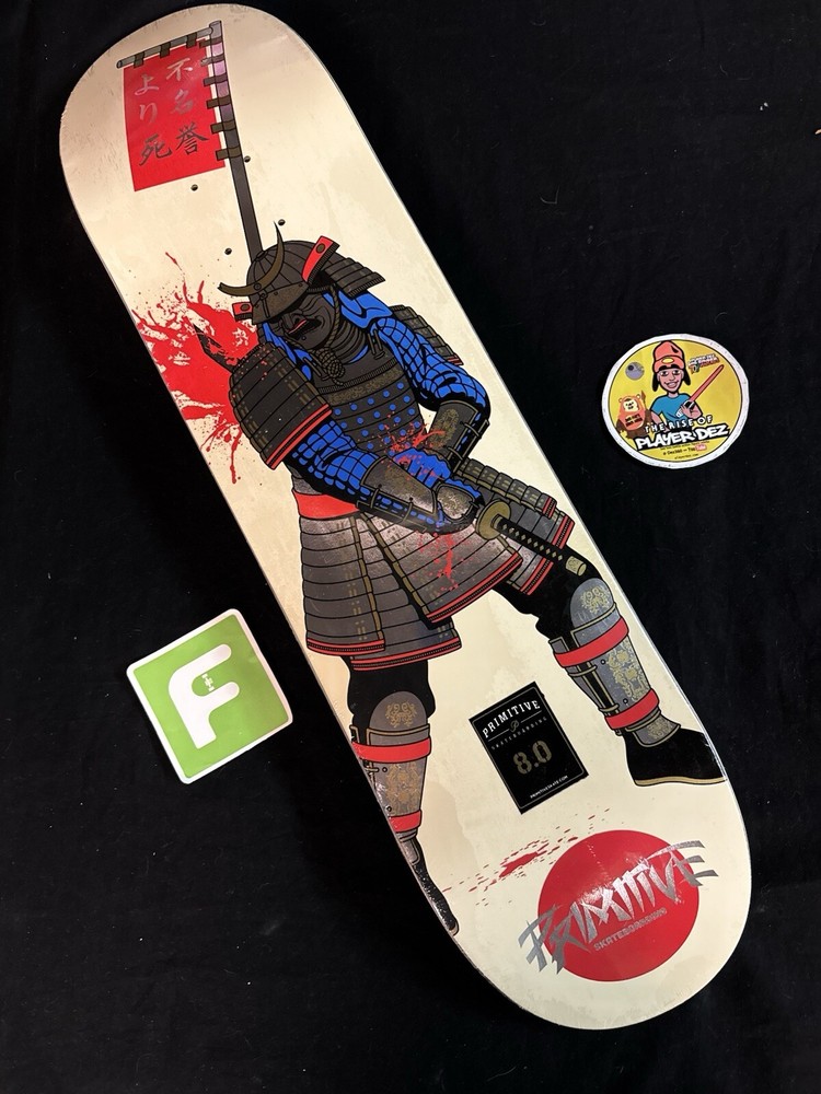 SUPER RARE Paul Rodriguez Primitive Foil Samurai Sword Skateboard Deck In Shrink