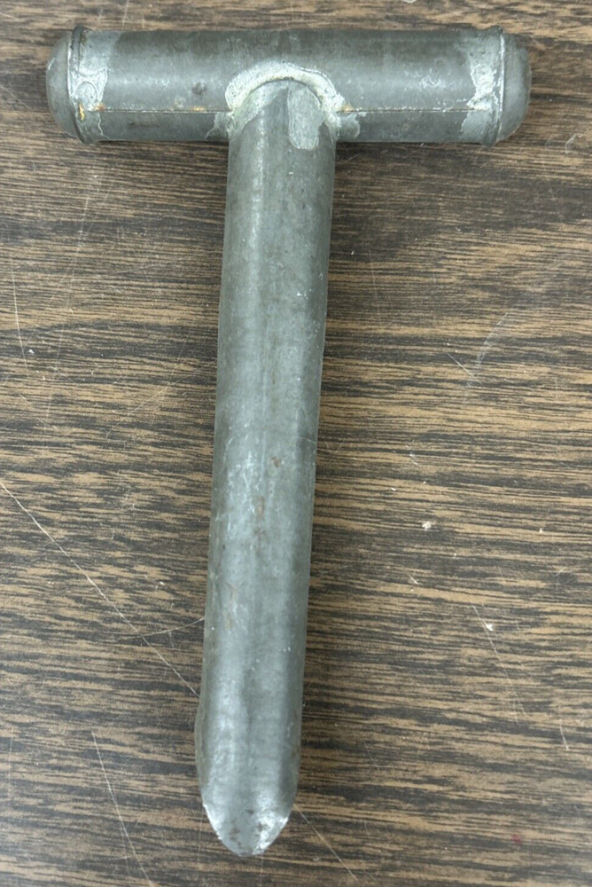 Antique Soldered Tin Apple Corer Grapefruit Corer Primitive Kitchen Tool Gadget