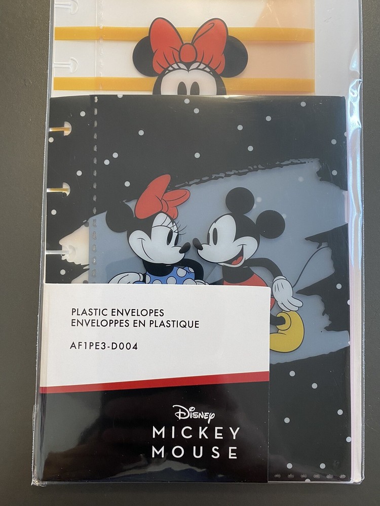 The Happy Planner Mickey Mouse and Minnie Mouse Snap In Envelopes - 3 Pack