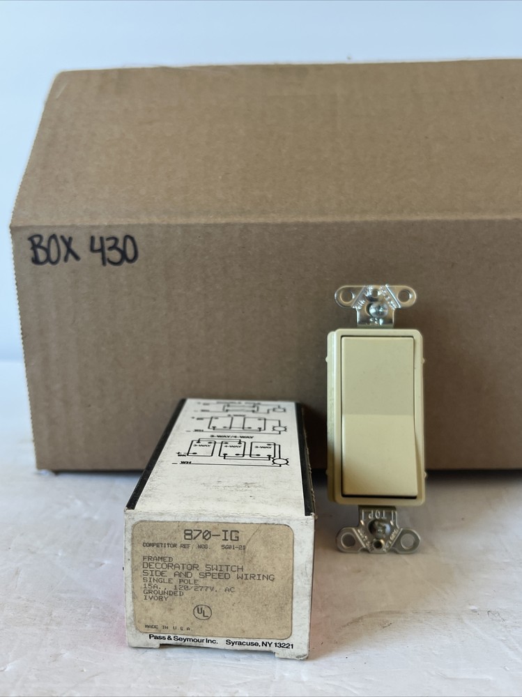 Pass & Seymour Trade Master 870-IG Decorator Switch