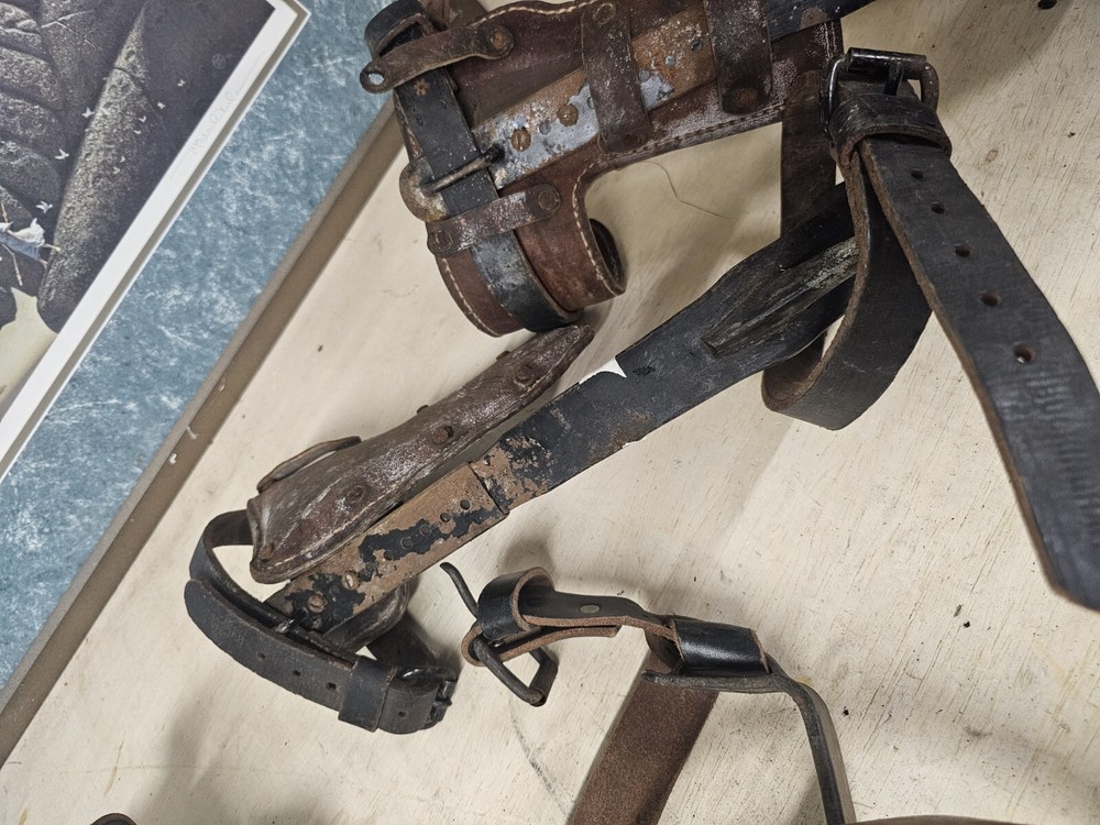 Vintage Bell System Set Buckingham Lineman Pole Climbing Spikes