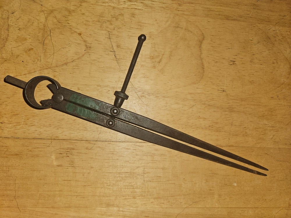 Vintage 10-inch Spring Divider or Caliper
