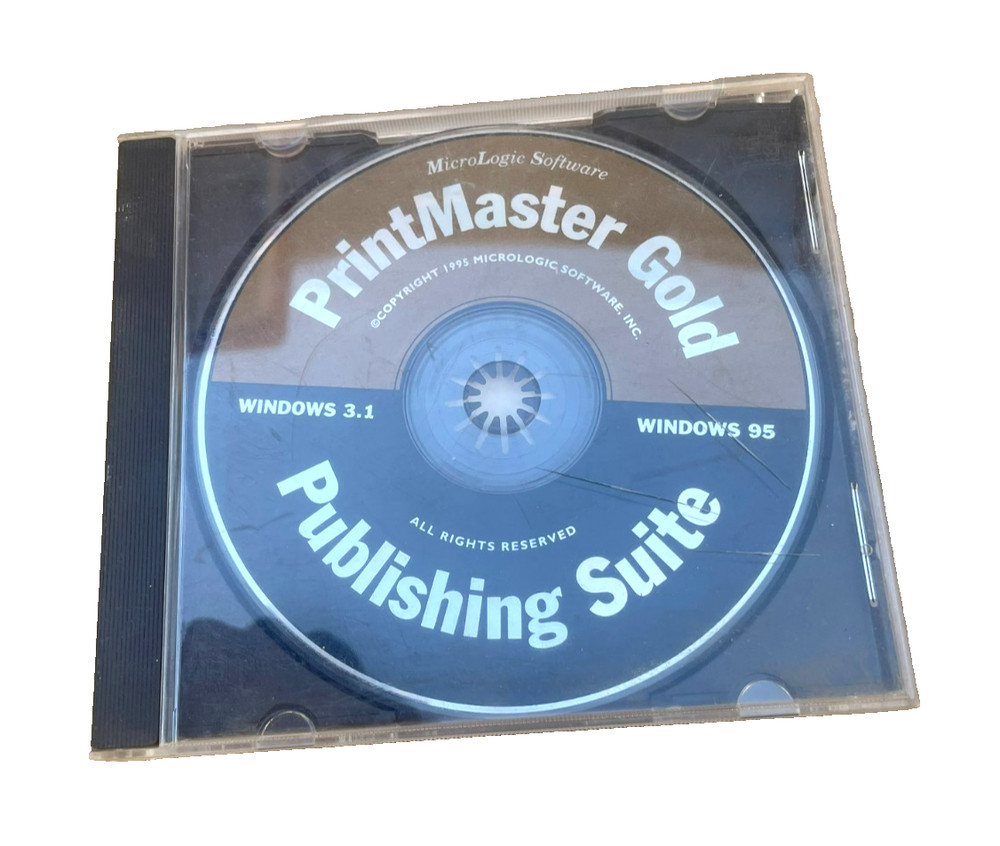 Printmaster Gold Version Windows 3.1 Windows 95 Publishing Suite