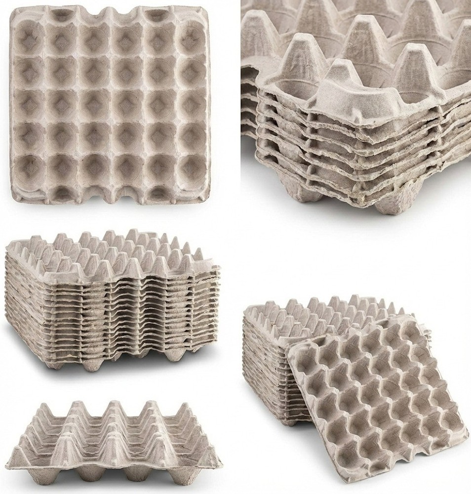 Pulp Flat Egg Carton