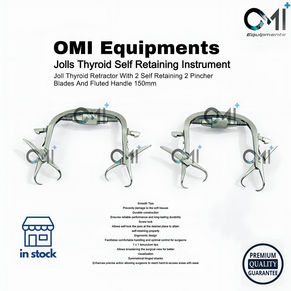 Jolls Thyroid Friedman Retractor Self Retaining ENT Instruments 2 Pcs OR Grade