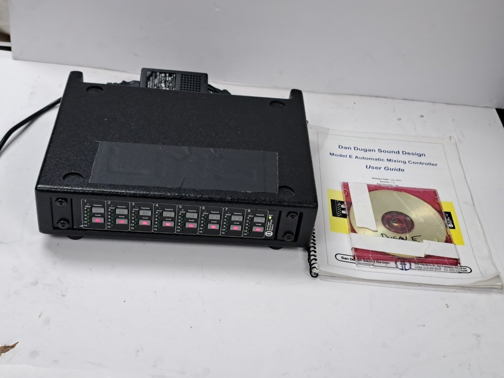 Dan Dugan Sound Design Model E Automatic Mixing Controller ADAT Optical Analog