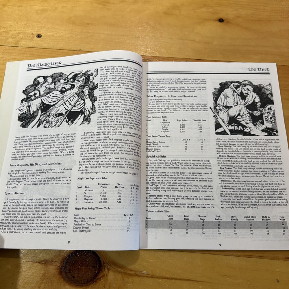 Dungeons and Dragons Rule Book 1991 TSR